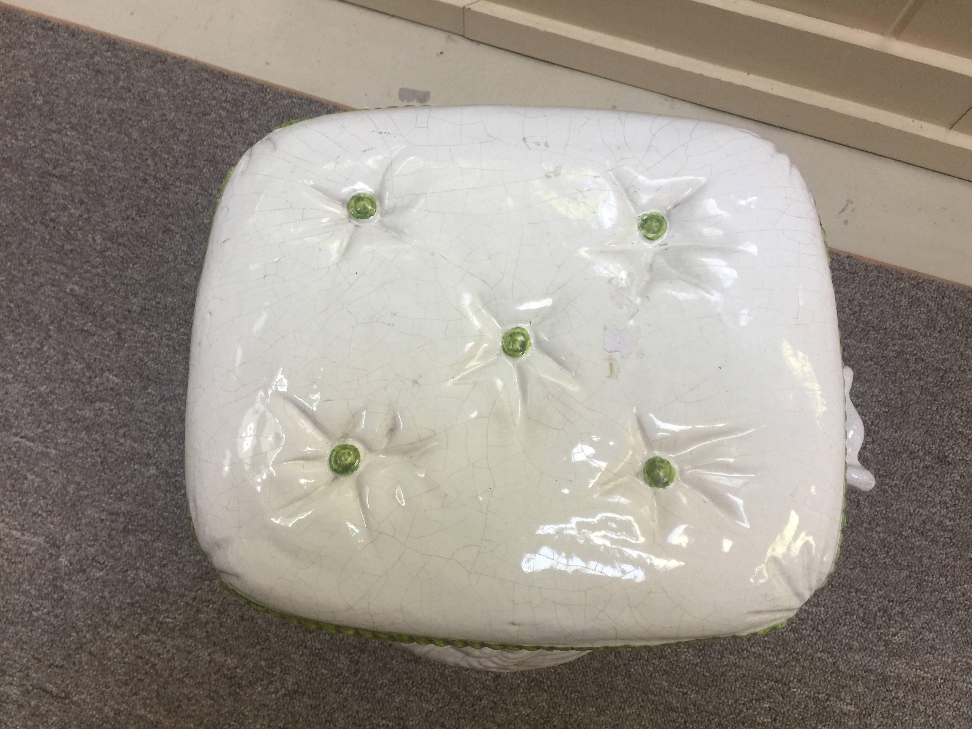 Mid-20th Century Italian Snail Terra Cotta Garden Stool, 1960 For Sale