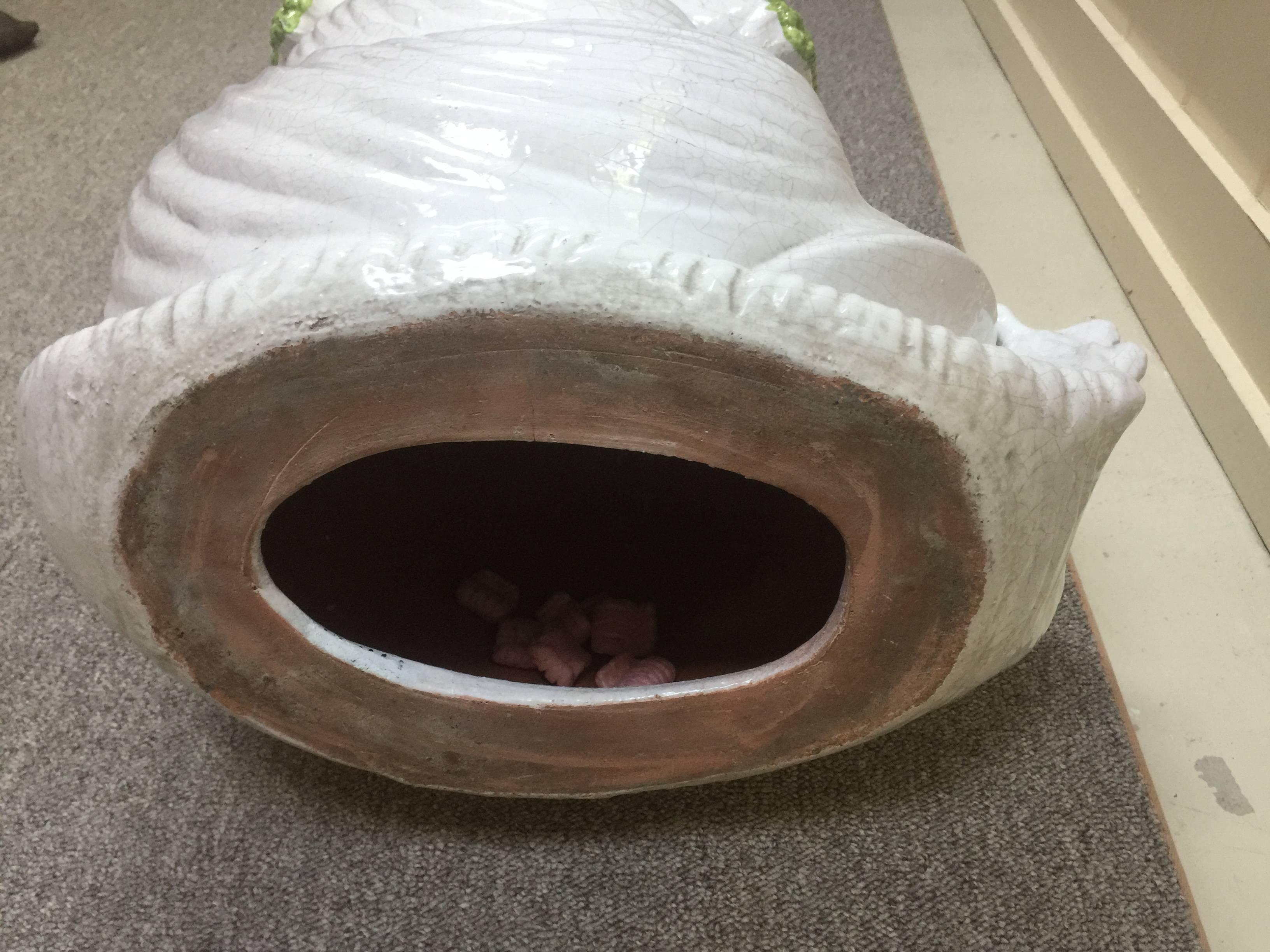 Italian Snail Terra Cotta Garden Stool, 1960 For Sale 2