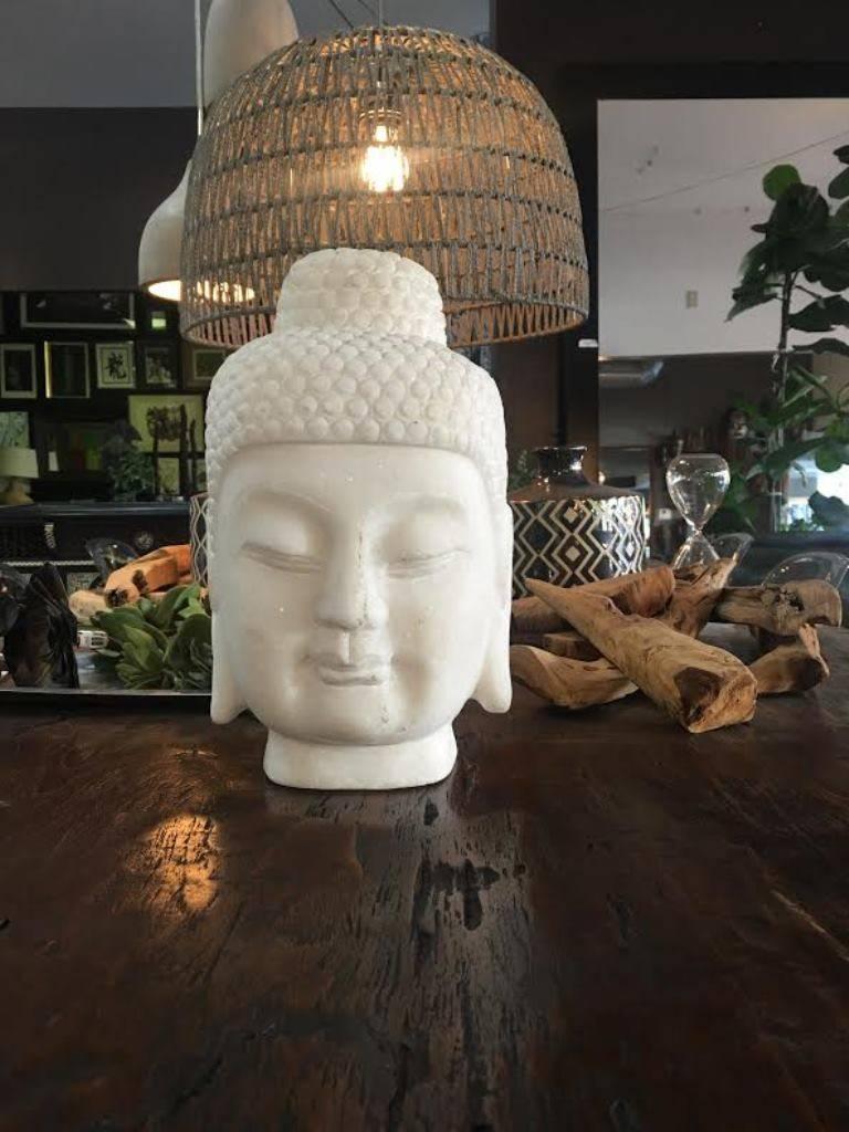 Marble Quan Yin In Excellent Condition In Studio City, CA