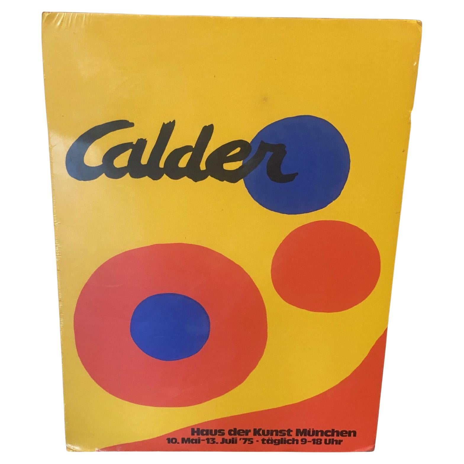 Alexander Calder Haus der Kunst Munich Original German Exhibition Poster  1975