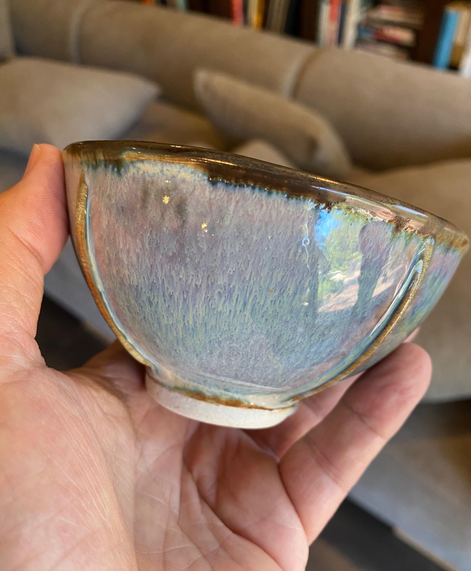 Brother Thomas Bezanson Signed Benedictine Monk Studio Pottery Glazed Art Bowl im Angebot 7