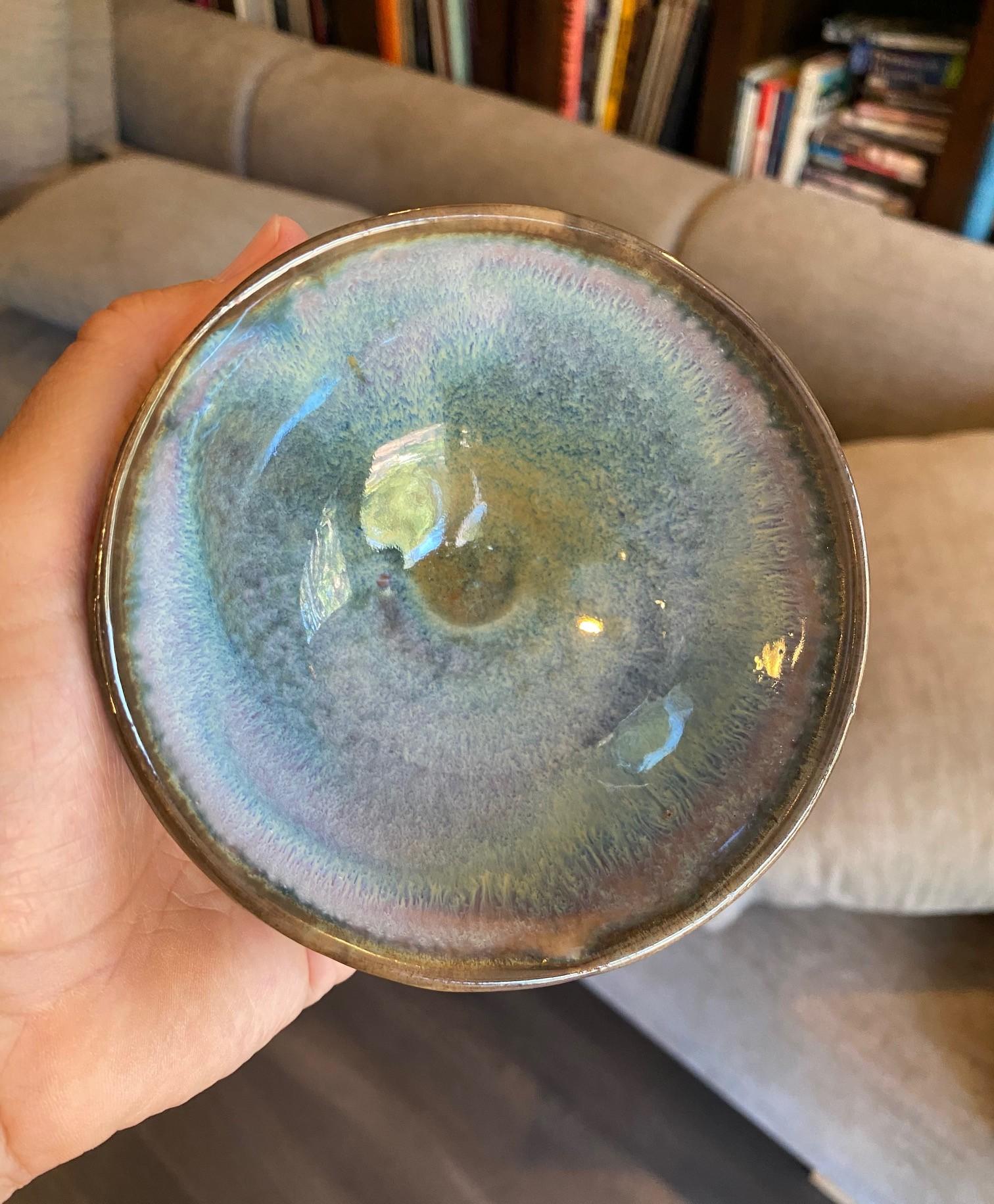 Brother Thomas Bezanson Signed Benedictine Monk Studio Pottery Glazed Art Bowl im Angebot 8