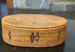 Native American California or Pacific Northwest Coast Tight Weave Woven Basket
