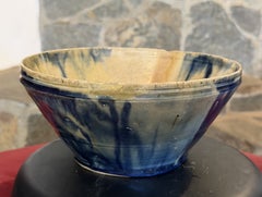 Large Mid-Century Modern California Studio Pottery Artisan Glazed Art Bowl