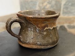 California Studio Pottery Artisan Glazed Rustic Stoneware Tea or Coffee Cup