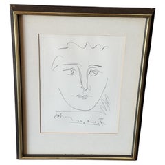 Pablo Picasso Signed Mid-Century Etching Print Pour Roby (L’Age de Soleil), 1968
