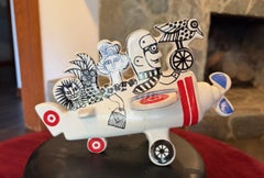 Lisa Larson Signed Mid-Century Gustavsberg Swedish Pottery Airplane Sculpture