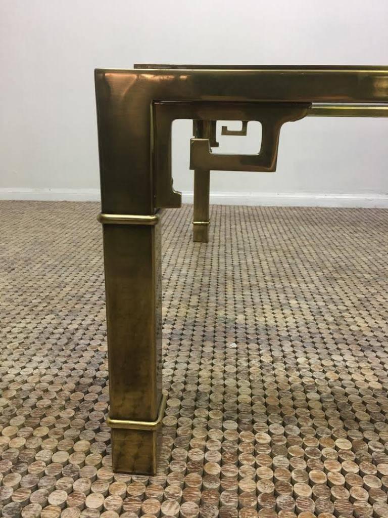 A stunning, elegantly designed polished brass and glass masterclass coffee table. Would be a beautiful addition to any living room. 


Dimensions: 42