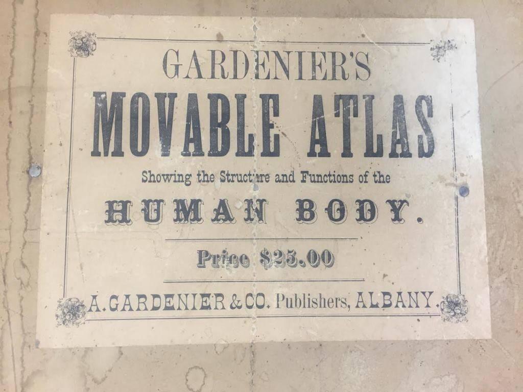 Paper Antique Gardenier's Movable Atlas, Human Body