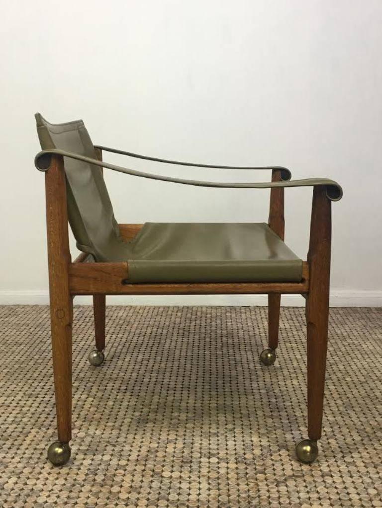 American Douglas Heaslett for Brown Saltman Mid-Century Modern Safari Sling Chair