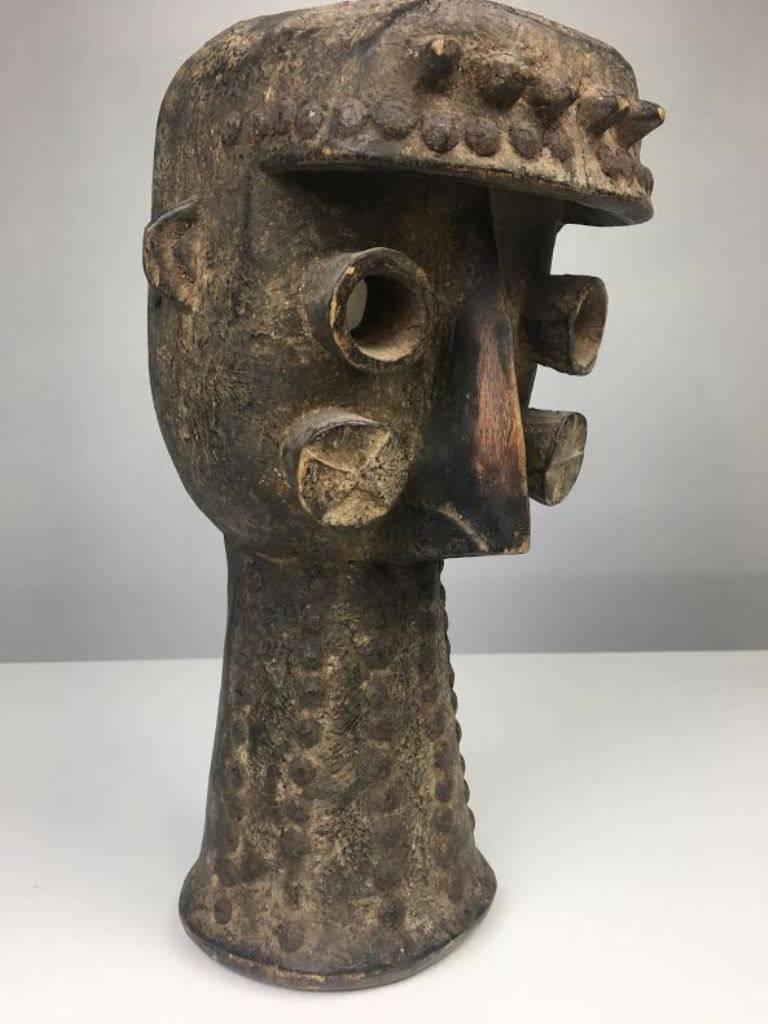 Tribal Authentic Ivory Coast African Carved Mask