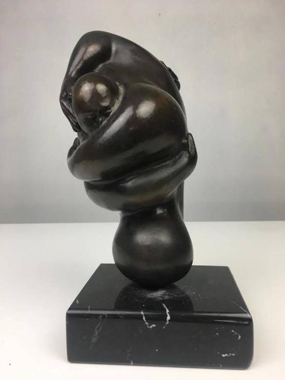 Erwin Binder Bronze Sculpture "Embrace" For Sale at 1stdibs