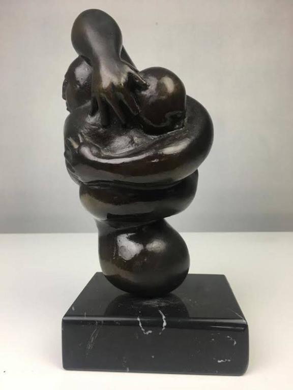 Erwin Binder Bronze Sculpture "Embrace" For Sale at 1stdibs