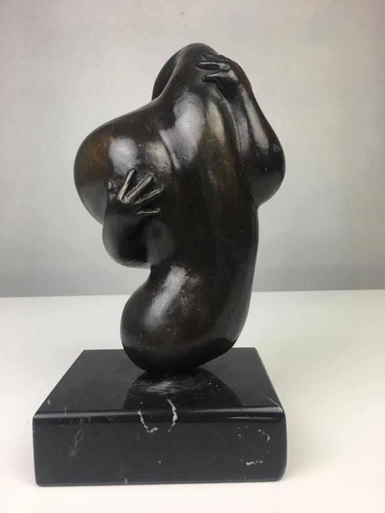 Mid-Century Modern Erwin Binder Wonderful Midcentury Bronze Sculpture 