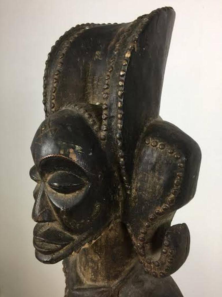 20th Century Vintage African Carved Wood Tribal Ancestor Figure