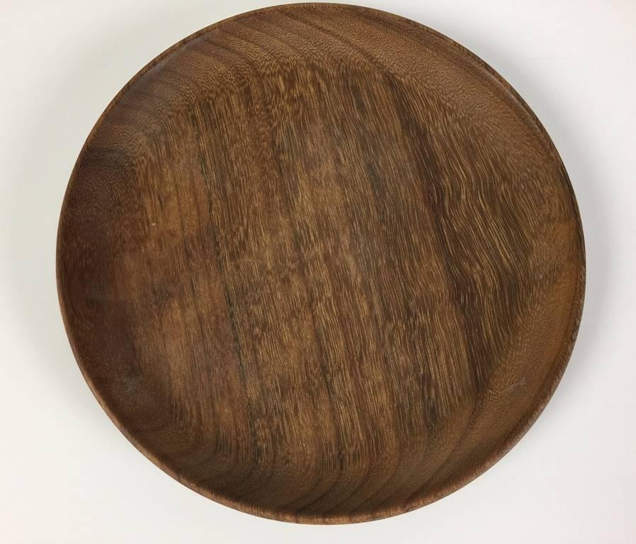 Bob Stocksdale Set of Four Wood Turned Plates in Shedua Wood 1