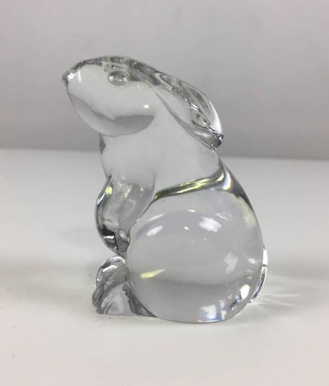 Baccarat Crystal Rabbit Figurine Paperweight at 1stDibs