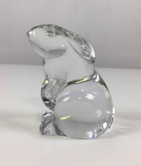 Baccarat Crystal Rabbit Figurine Paperweight