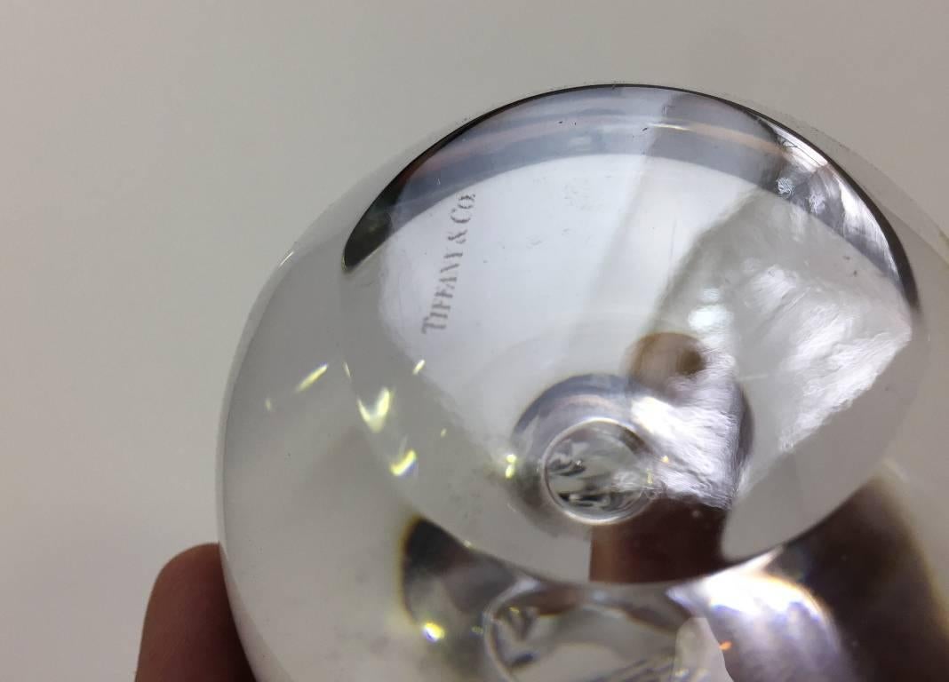 Modern Tiffany Glass Apple Paperweight
