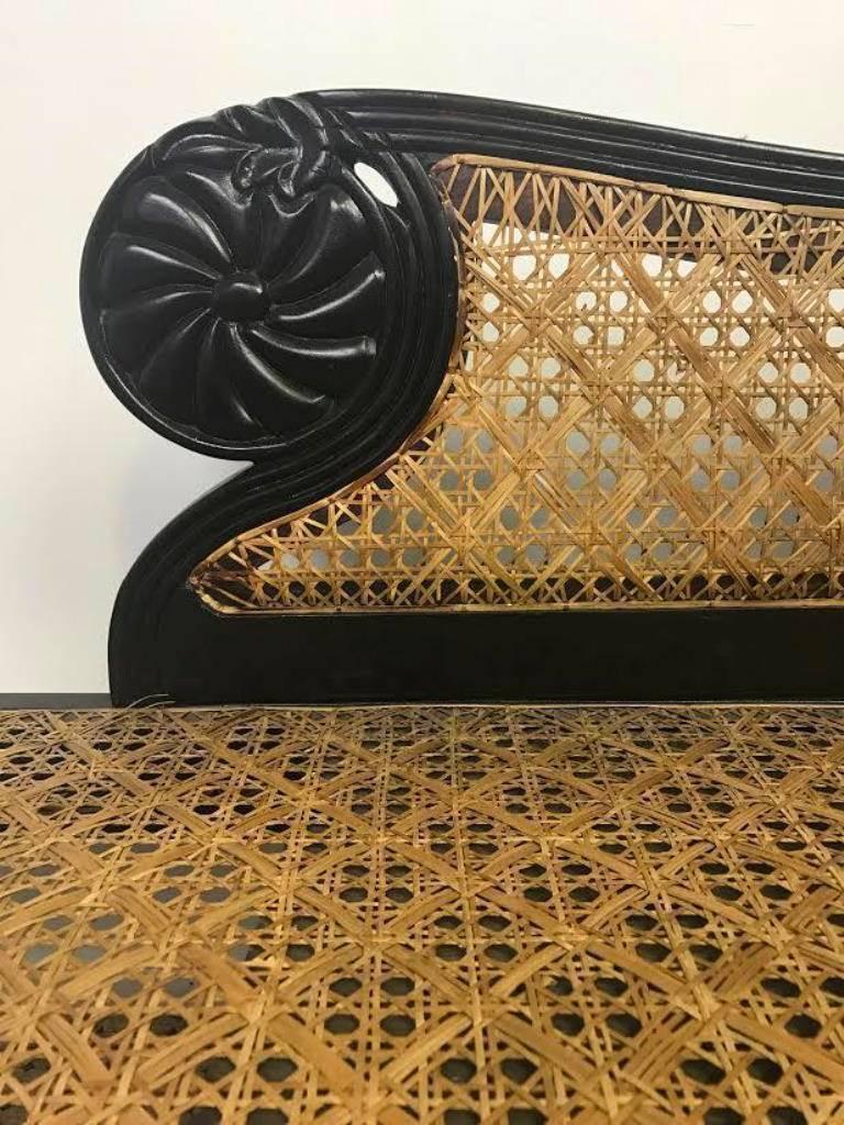 Whimsical and hip, this French vintage wicker chaise longue is the epitome of boheme chic. Eye-catching and sure to stand out in any setting.

Dimensions:81