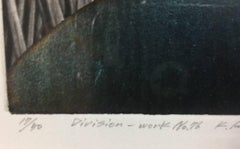 Katsunori Hamanishi Japanese Limited Edition Mezzotint Print