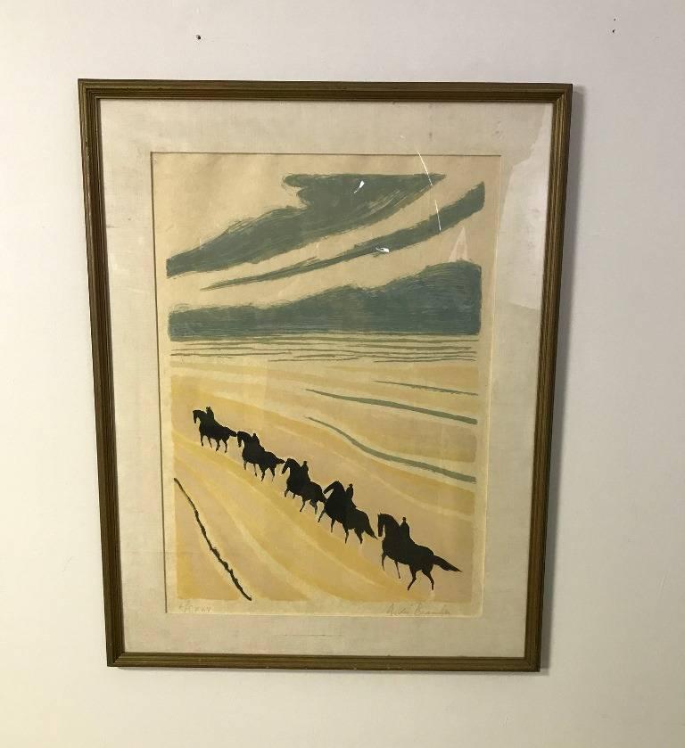 Andre Brasilier Limited Edition Signed Lithograph In Good Condition In Studio City, CA