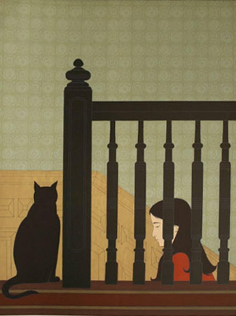 A wonderfully composed, quite large limited edition print by American artist Will Barnet. The print is pencil signed, titled, dated (1981) and numbered (96/300) by the artist.

Framed dimensions: 39