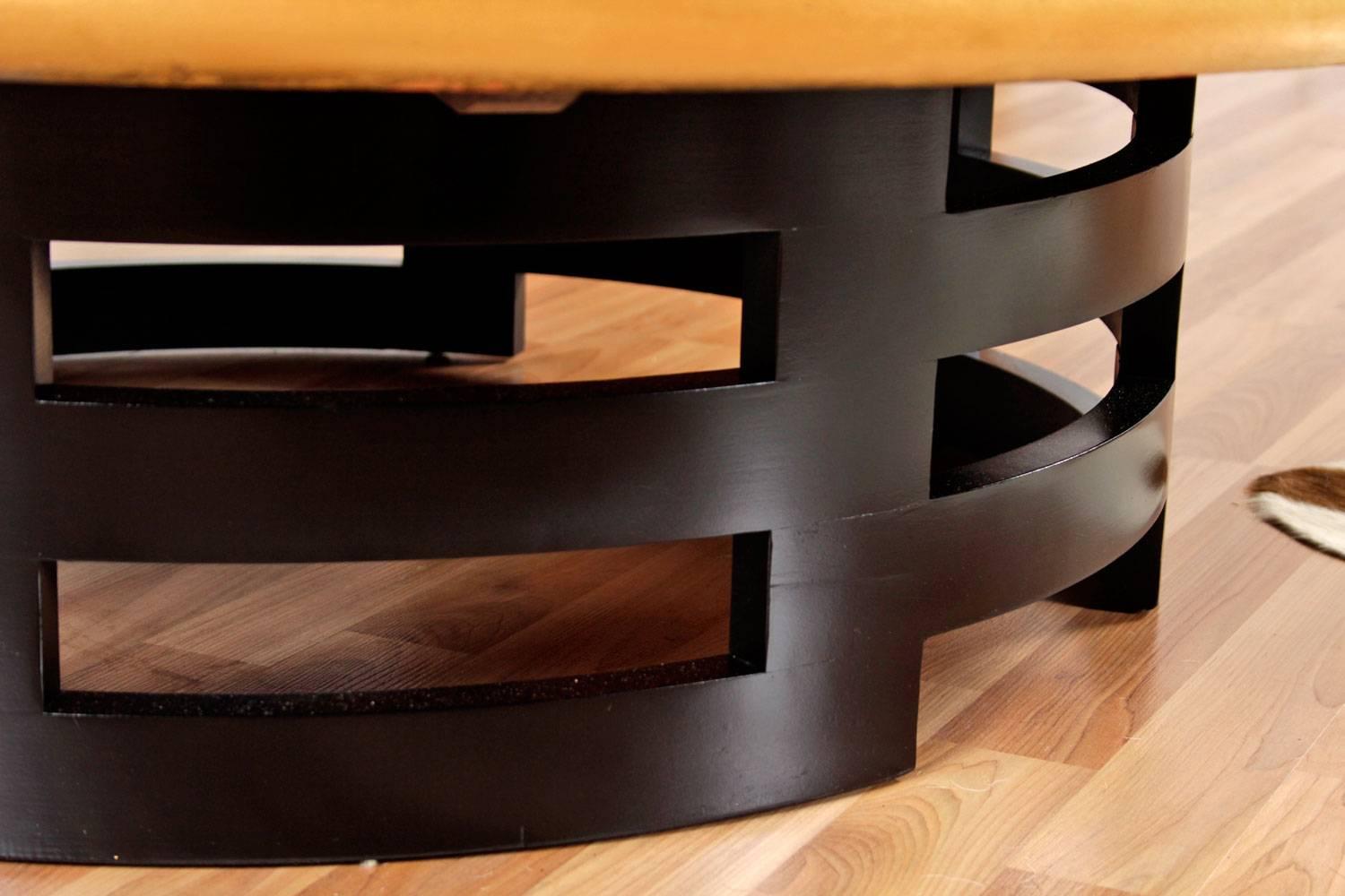 Hollywood Regency Theodore Muller and Isabel Barringer for Kittinger Lotus Coffee Table, 1950s