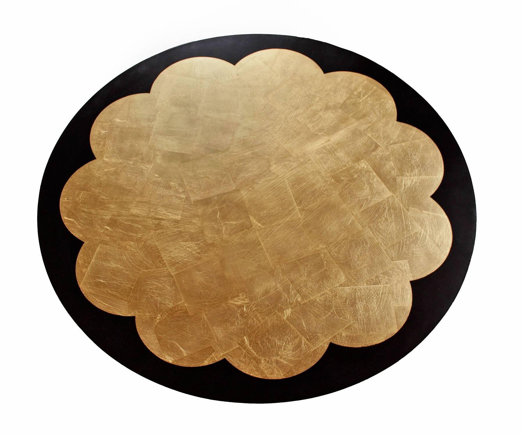 Absolutely stunning lotus coffee table designed by Theodore Muller and Isabel Barringer for Kittinger. The large chinoiserie table has been completely professionally restored, making it appear as brilliant as it did half-a-century ago when it first