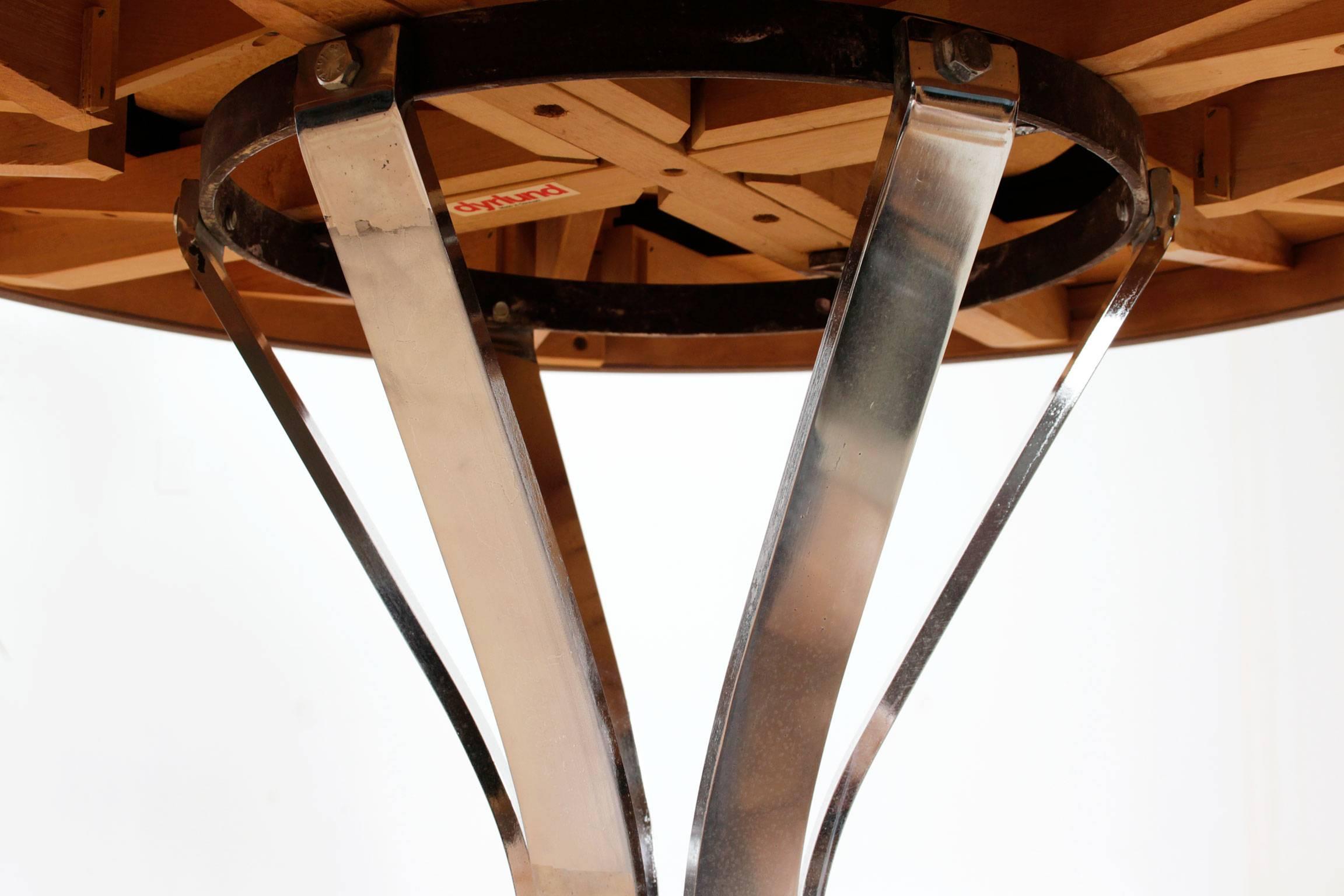 Mid Century Modern Rosewood Flip Flap Table, Circa 1970s 3