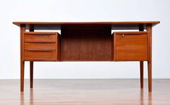 Danish Modern Teak Peter Løvig Nielsen Desk for Dansk