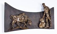 Brutalist Matador Wall Sculpture by Finesse Originals, 1970's