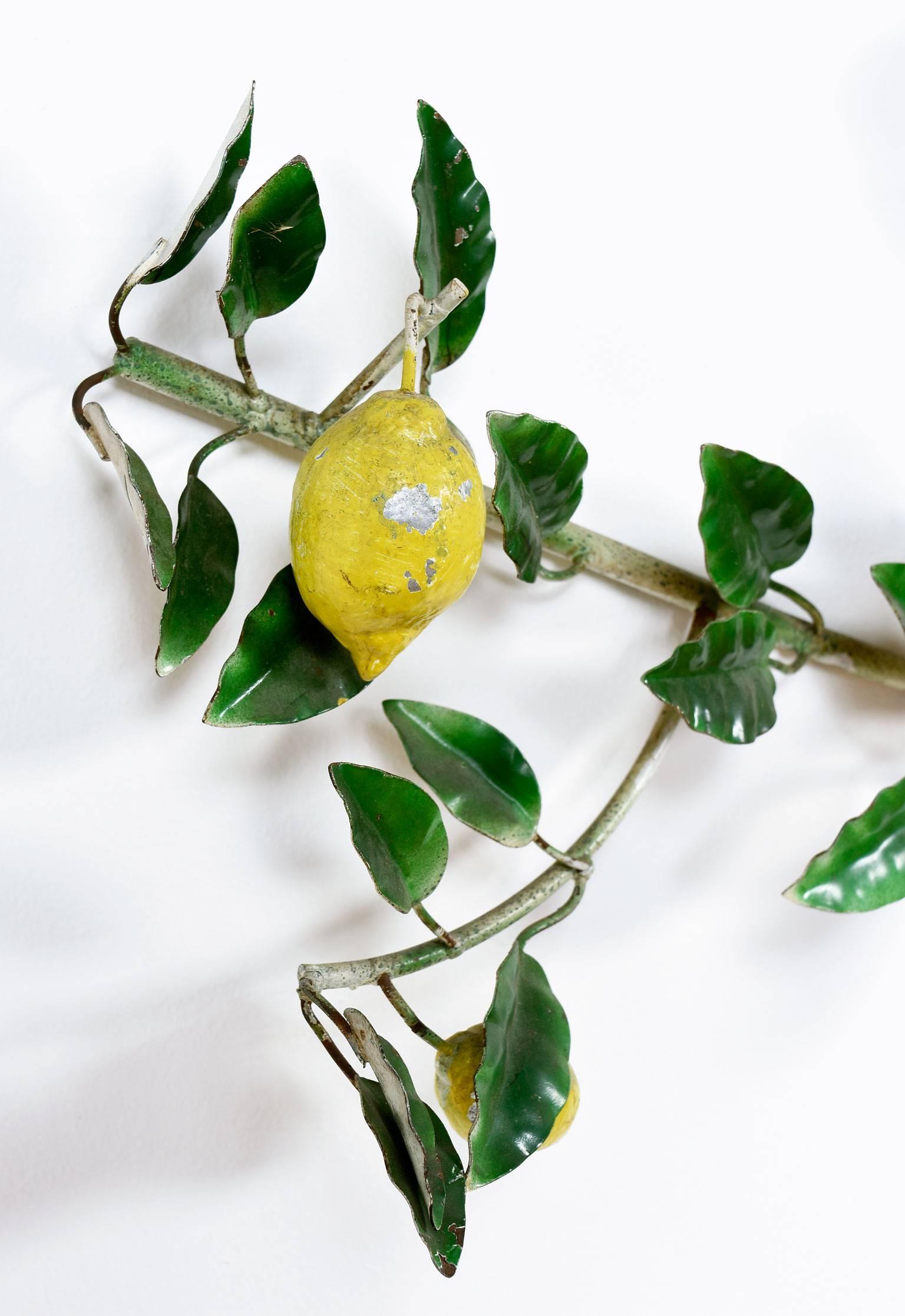 Mid-20th Century Italian Lemon Tree Tole Sculpture
