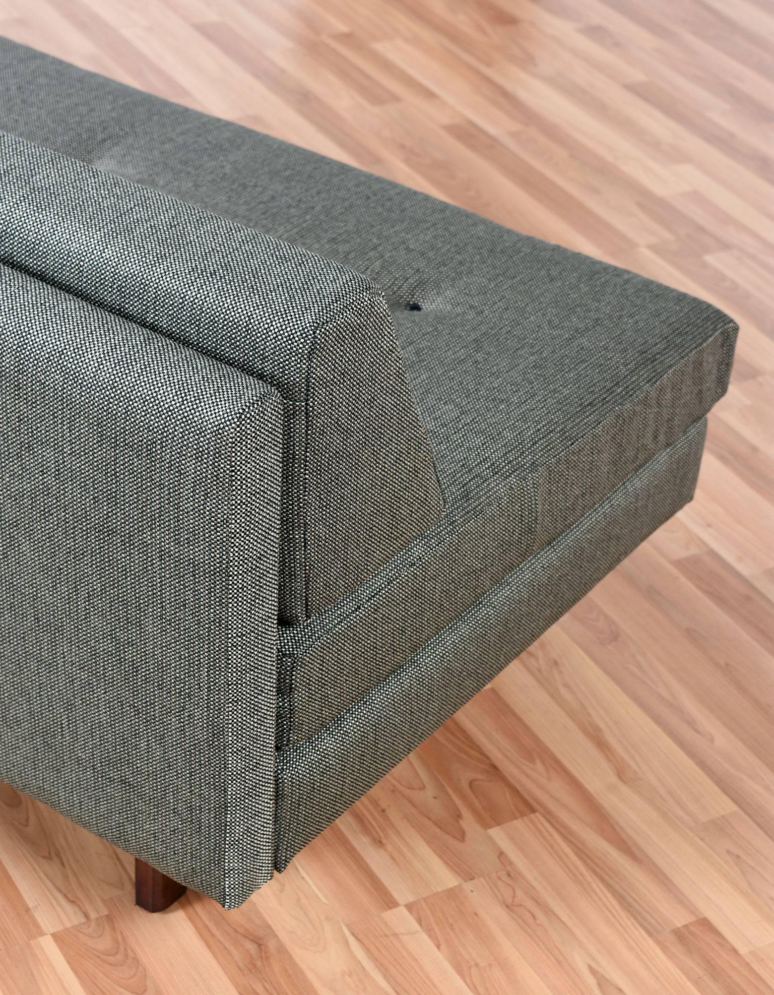 20th Century Restored One Arm Mid-Century Modern Sofa