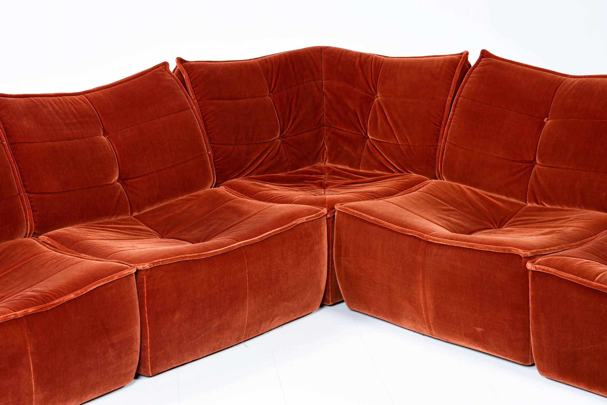 1970s sectional sofa