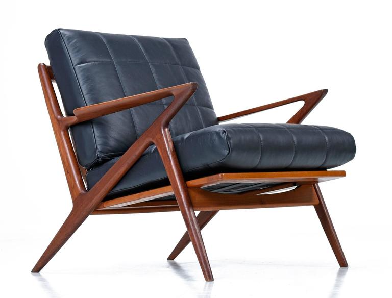 Red Mid Century Modern Z Chair At 1stdibs Mid Century Modern Red Z Chair For