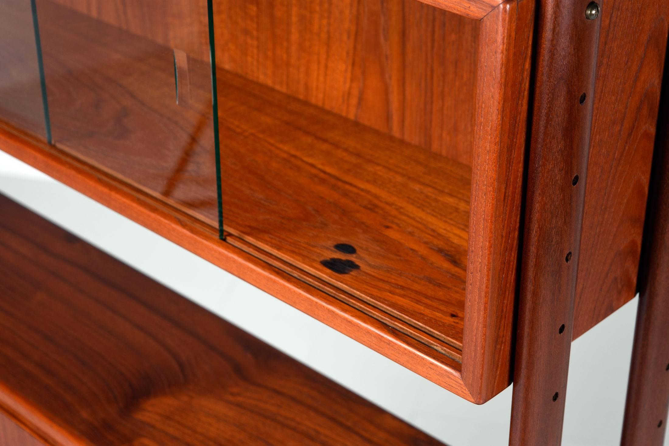 Danish Modern Teak Room Divider Wall Unit by Kurt Ostervig In Excellent Condition In Chattanooga, TN