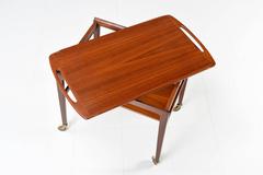 Danish Modern Teak Tray Top Tea Cart by Anton Kildebergs Møbelfabrik, 1964