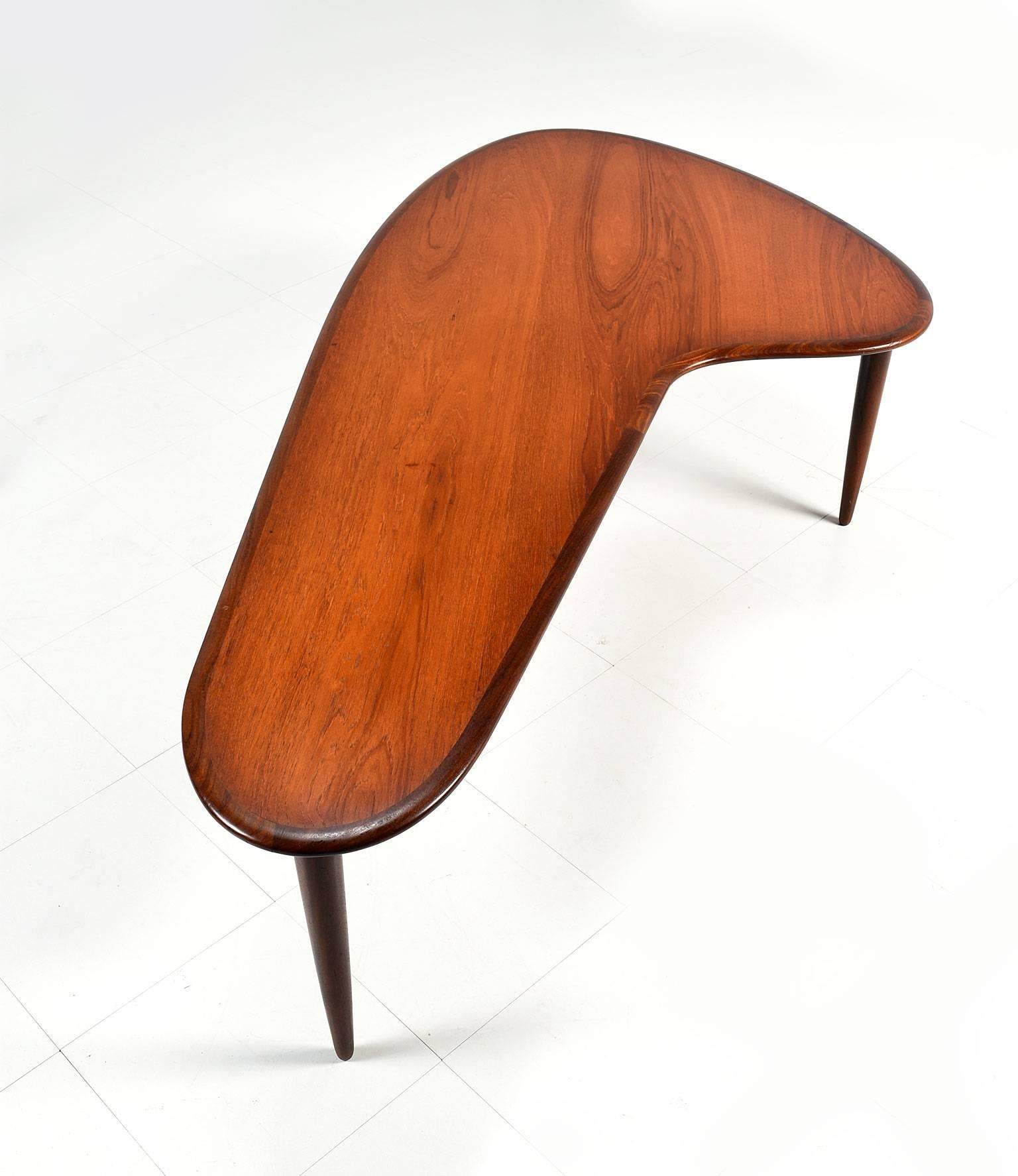 mid century boomerang coffee table