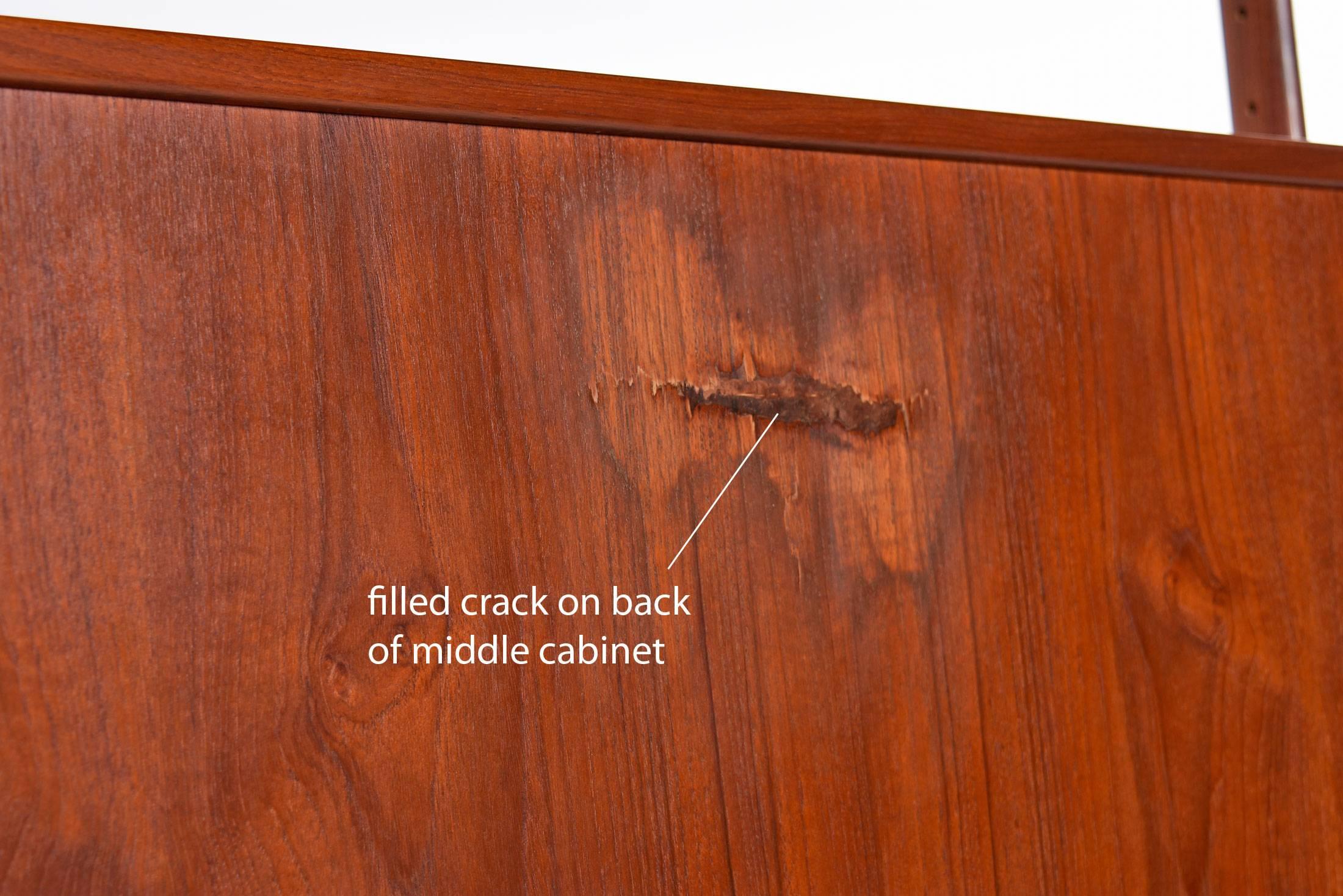 Danish Modern Teak Room Divider Wall Unit by Kurt Ostervig 1