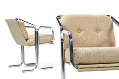 Mid-Century Modern Chrome Jerry Johnson Chairs