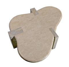 Maitland Smith Tessellated Stone Biomorphic Coffee Table, 1970s