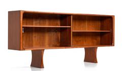 Danish Teak Bookcase Display Cabinet by Bernhard Pedersen & Son, 1960s