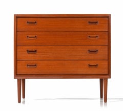 Early Modern Danish Teak Bachelors Chest Dresser, Circa 1950's