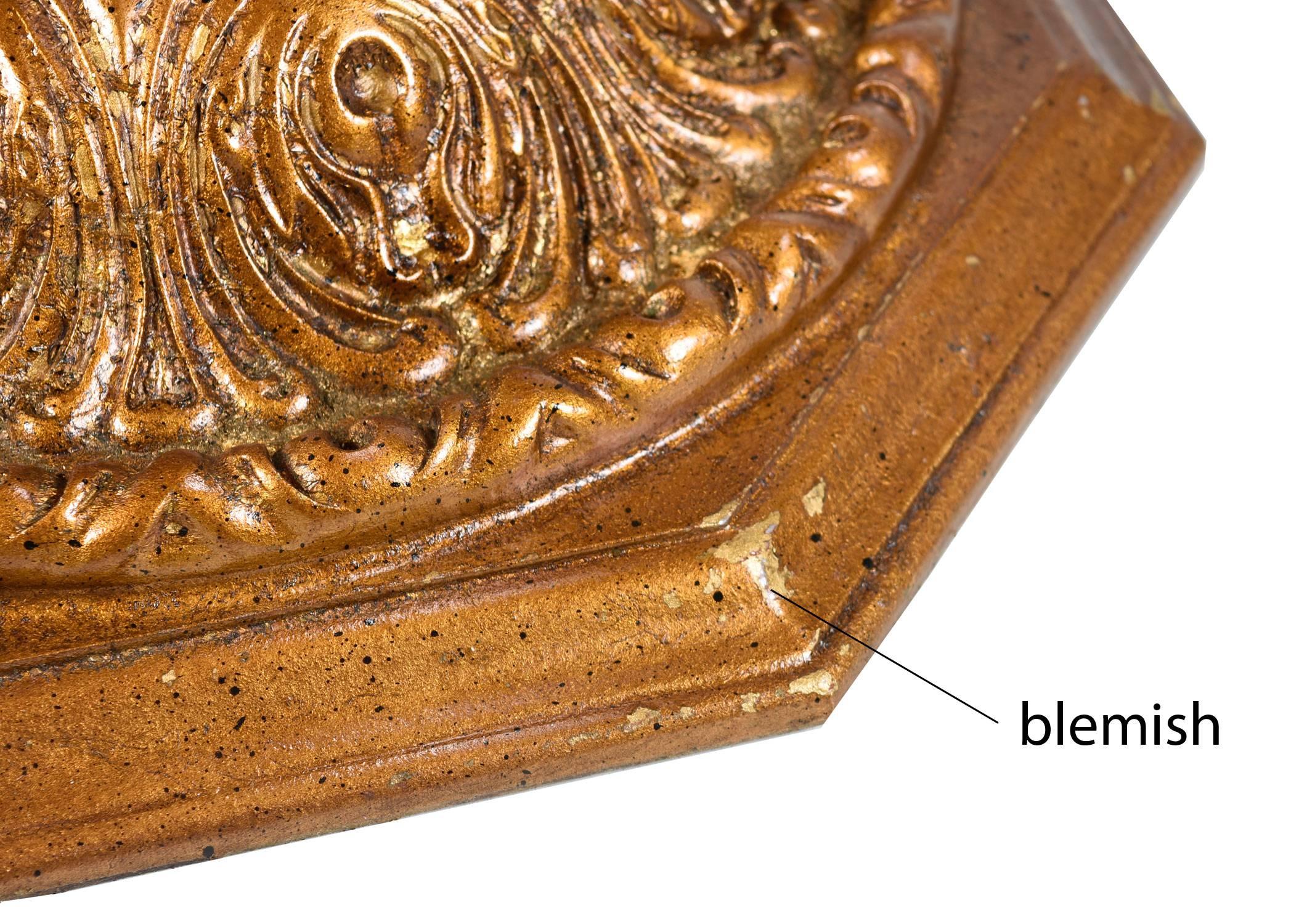 Hollywood Regency Gilt Metal Blossoming Flower Petal Glass Top Coffee Table In Excellent Condition In Chattanooga, TN