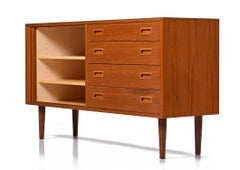 Poul Hundevad Tambour Door Danish Modern Teak Credenza