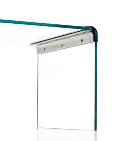 Pace Collection Chrome and Glass Waterfall Coffee Table by Leon Rosen