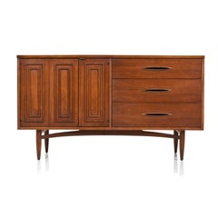 Broyhill Premier Sculptra Walnut Credenza / Buffet, 1960s