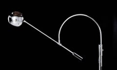 Robert Sonneman Chrome Cantilever Orbiter Floor Lamp, 1960s