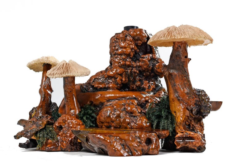 1960's Cypress Wood Coral Mushroom Lamp at 1stDibs vintage coral